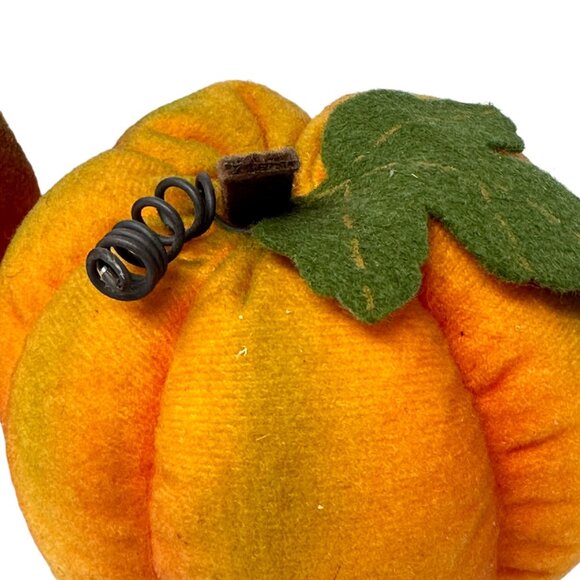 DanDee Collectors Choice Fabric Pumpkin Set Autumn Table Decor - Picture 3 of 7